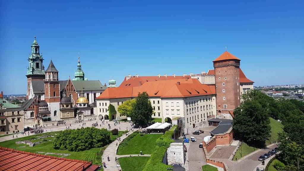 Wawel - z lotu ptaka