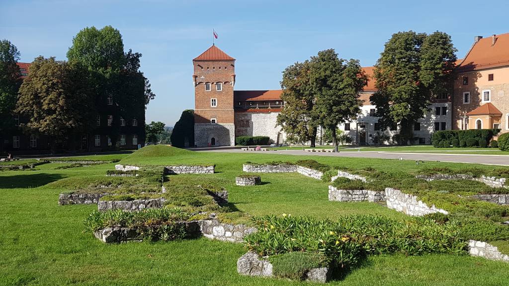 Wawel - resztki murów